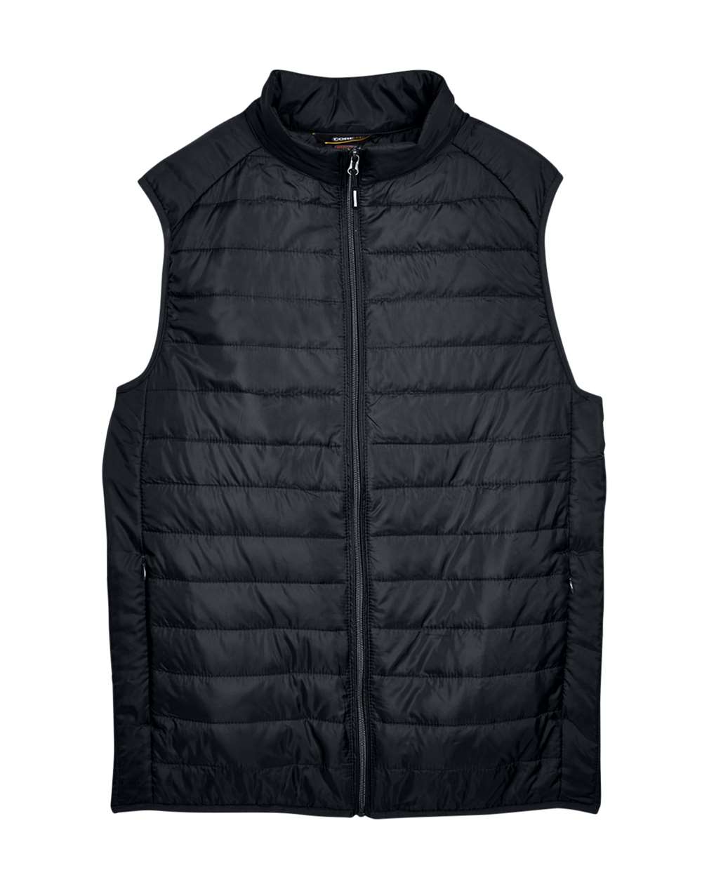 Core 365 CE702 Men's Prevail Packable Puffer Vest with custom embroidery logo — side view — Only Custom Apparel Canada