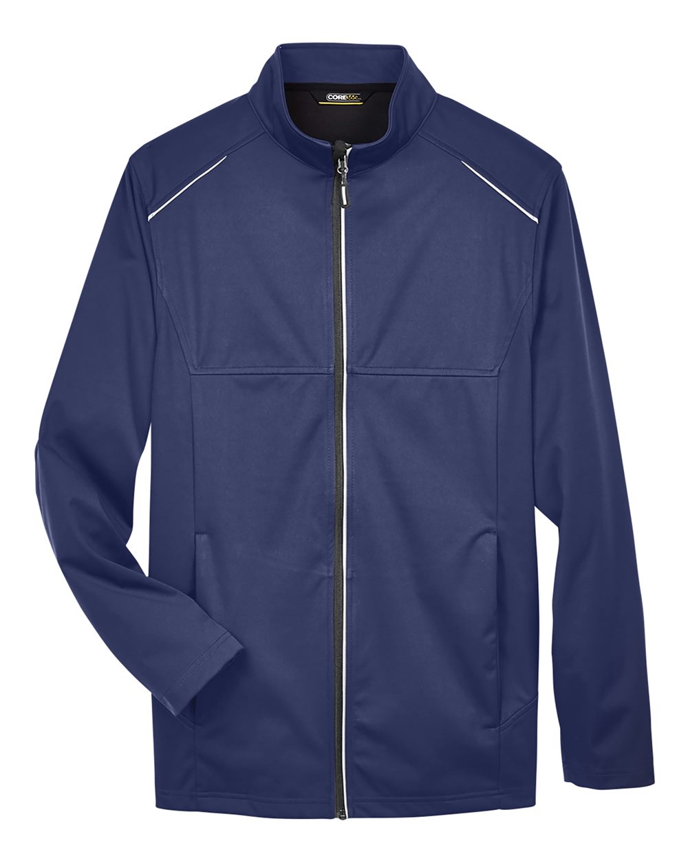 Core 365 CE708 Men's Techno Lite Three-Layer Tech Shell Jacket with custom embroidery logo — side view — Only Custom Apparel Canada