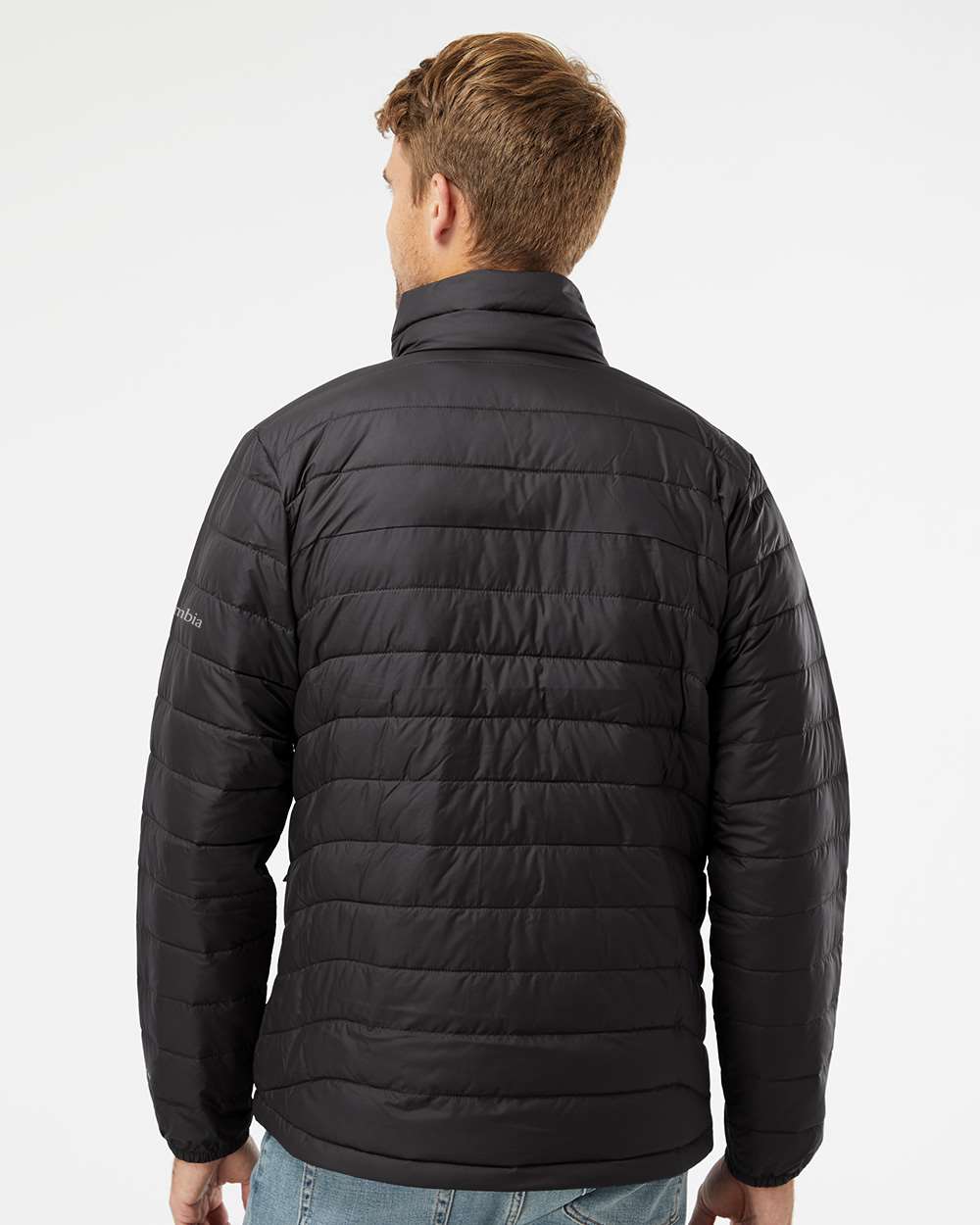 Columbia 212489 Men's Powder Lite II Full-Zip Jacket with custom embroidery logo — back view — Only Custom Apparel Canada