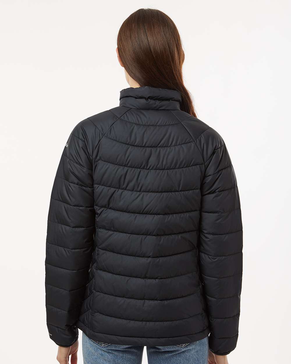 Columbia 212490 Women's Powder Lite II Full-Zip Jacket with custom embroidery logo — back view — Only Custom Apparel Canada