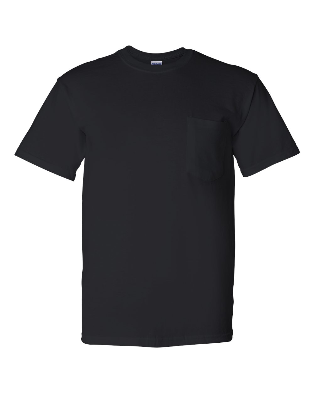 Gildan 8300 DryBlend 50/50 T-Shirt with custom screen print logo — side view — Only Custom Apparel Canada