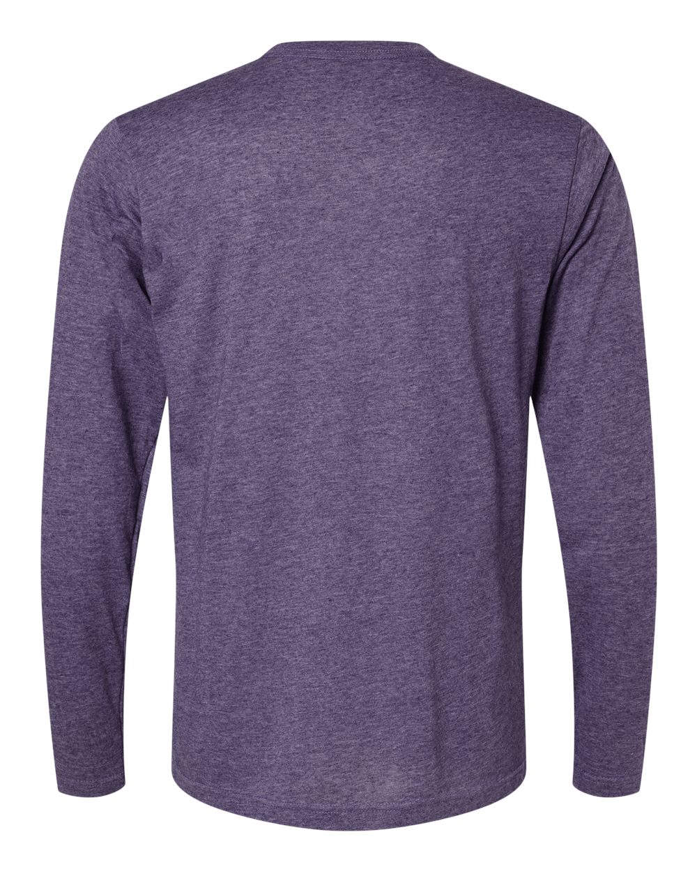 M&O 3520 Unisex Poly-Blend Long Sleeve T-Shirt with custom screen print logo — back view — Only Custom Apparel Canada