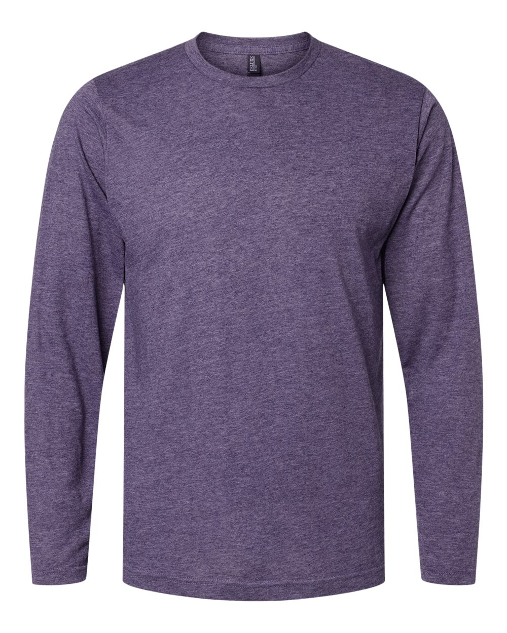 M&O 3520 Unisex Poly-Blend Long Sleeve T-Shirt with custom screen print logo — side view — Only Custom Apparel Canada