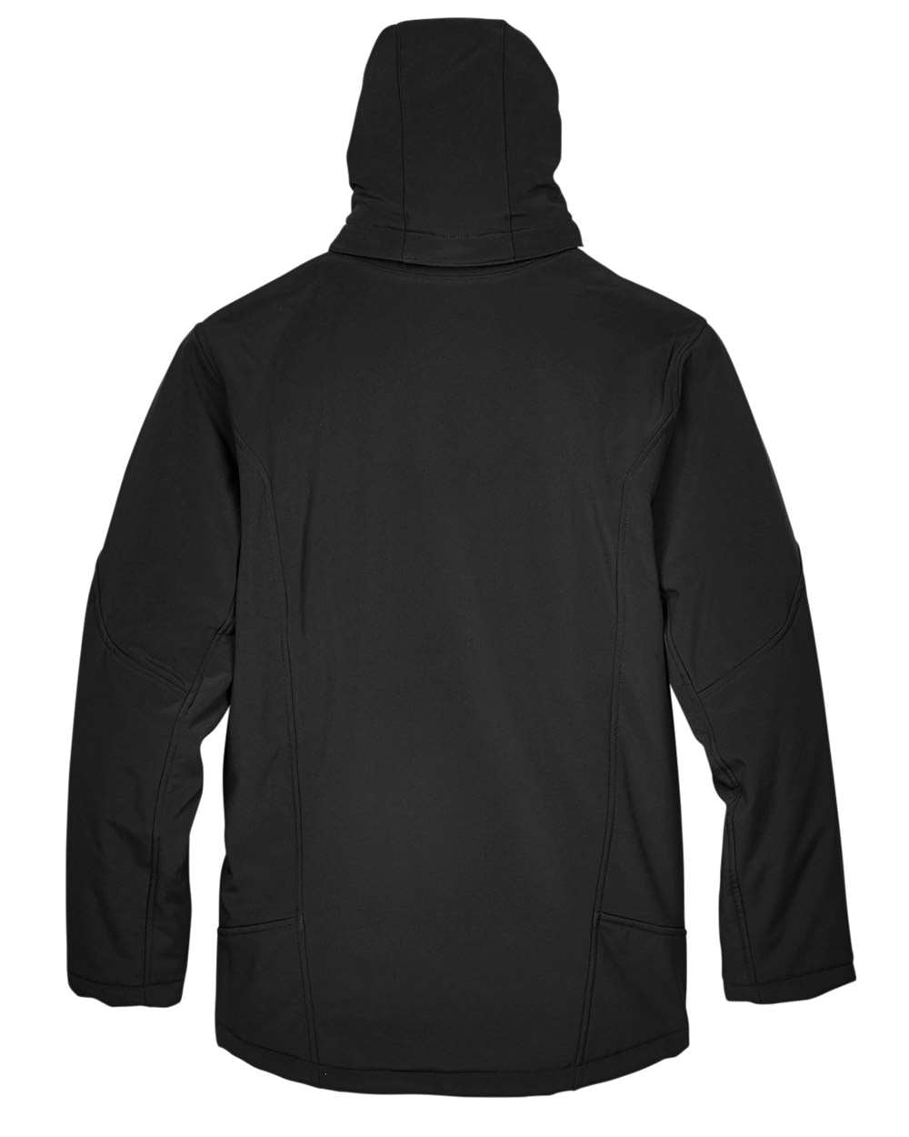 North End 88159 Men's Glacier Insulated Soft Shell Hooded Jacket with custom embroidery logo — side view — Only Custom Apparel Canada