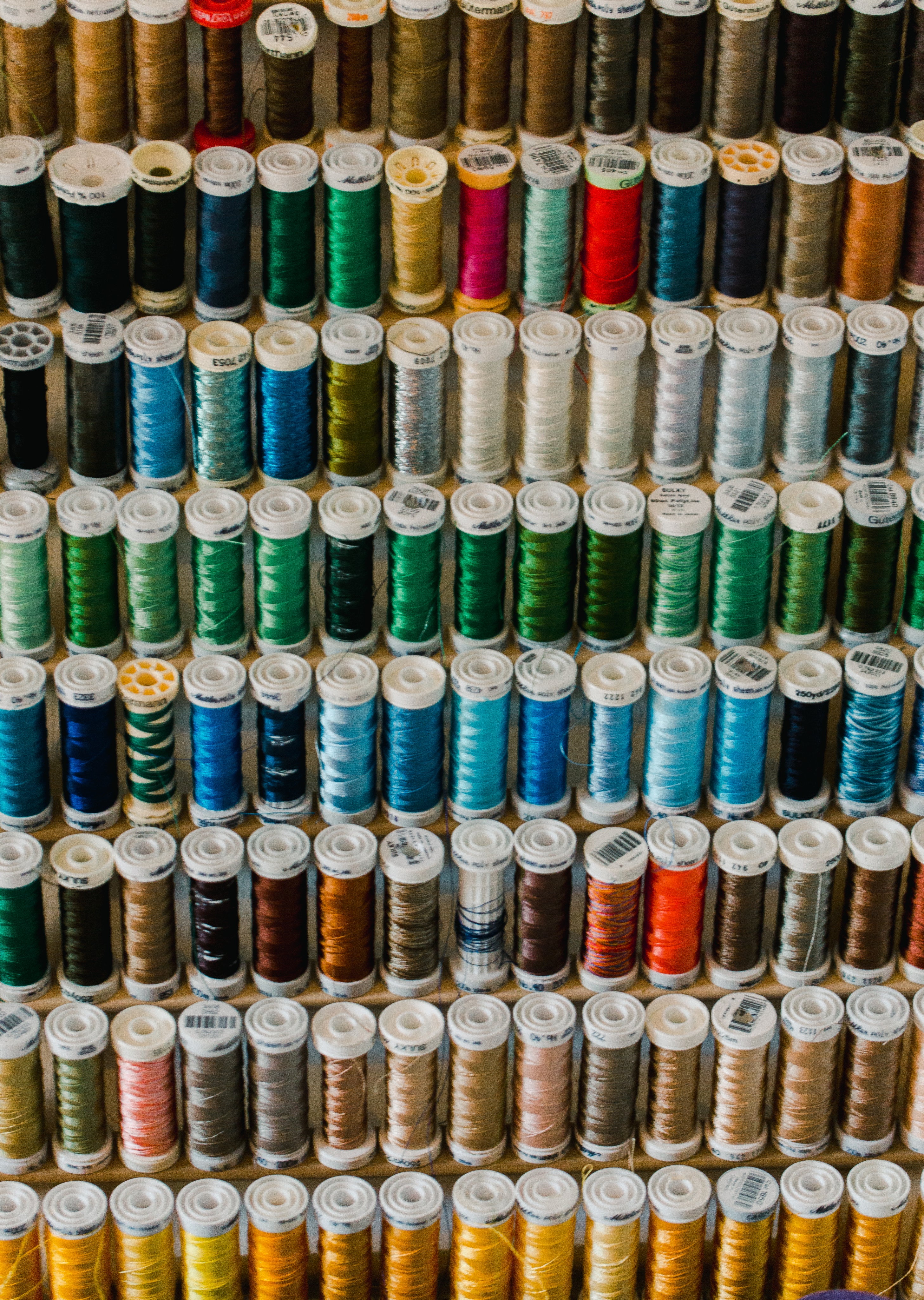 High-quality embroidery thread used for custom branded apparel at Only Custom Apparel